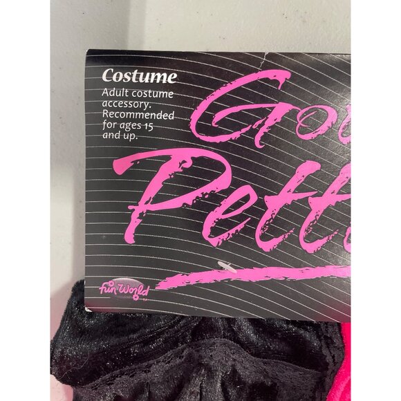 Fun World Gothic Pettiskirt Adult One Size Black Pink Tulle Cosplay Costume NEW - Picture 3 of 6